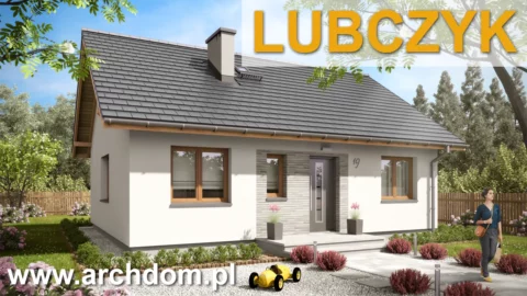 Projekt domu parterowego Lubczyk wersja standardowa - spacer wokół domu