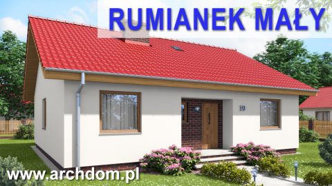 Prezentacja projektu domu jednorodzinnego parterowego Rumianek Mały